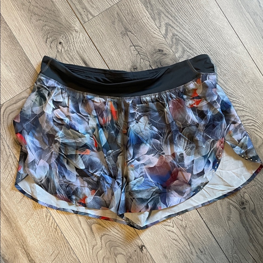 lululemon athletics Fast and Free Multicolor Floral Athletic Shorts